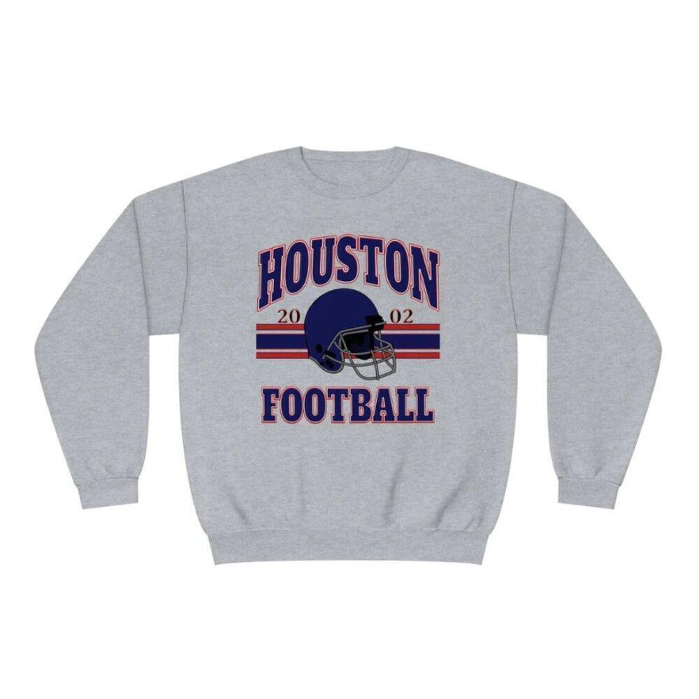 Houston Football Crewneck Sweatshirt Trendy Style Football Sweaters